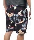 Short Estampado Elastano P M G GG Praia Banho Preto rosas